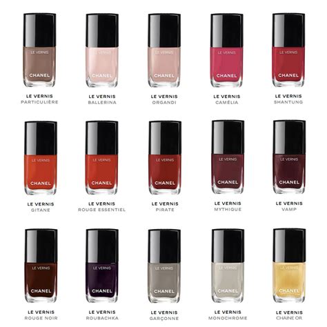 chanel nail polish sets|Chanel nail polish colour chart.